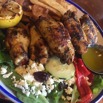 Zo Greek - Fries were delicious and crispy. Greek salad was ok. Grilled chicken wings were amazing and flavorable. - Greek Near Me - Somerville, Massachusetts
