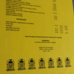 Silver Bowling Center - Menu 1