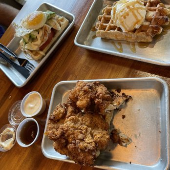 Waffle Love - Chicken Avocado Tartine, Churro Waffle, Chicken and Waffles - Waffles Near Me - Round Rock, Texas Waffle Love - Chicken Avocado Tartine, Churro Waffle, Chicken and Waffles - Waffles Near Me - Round Rock, Texas