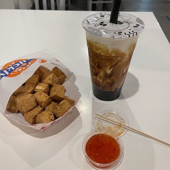 Quickly Boba - Fried tofu and brown sugar milk tea - Bubble Tea Near Me - Van Nuys, California