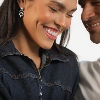 Pampillonia Jewelers - Sloane Earring Charms and Hoops in 18K White Gold - Jewelry Near Me - Richardson, Texas
