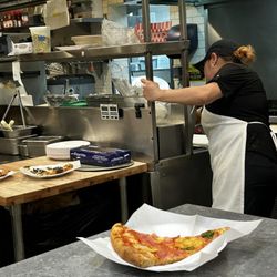 Friends and Family Pizza Co - Our order being filled.