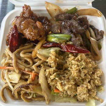 Wok Express - Mongolian Been And Garlic Chicken - Chinese Near Me - Concord, California