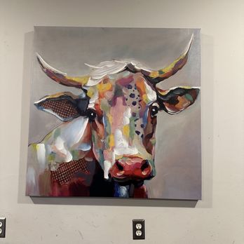 Sticks BBQ - a painting of a cow - Barbeque Near Me - Mandeville, Louisiana Sticks BBQ - a painting of a cow - Barbeque Near Me - Mandeville, Louisiana