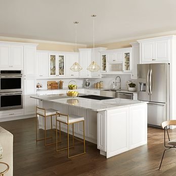 Cabinets To Go - a kitchen with a center island - Flooring Near Me - Henderson, Nevada Cabinets To Go - a kitchen with a center island - Flooring Near Me - Henderson, Nevada