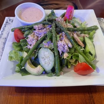 The Fish House - Asparagus, crab salad with in house ginger dressing. - Seafood Near Me - Key Largo, Florida The Fish House - Asparagus, crab salad with in house ginger dressing. - Seafood Near Me - Key Largo, Florida