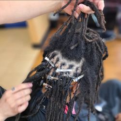 A Cut Above Barber and Stylist Lounge - Retwist with Dreads