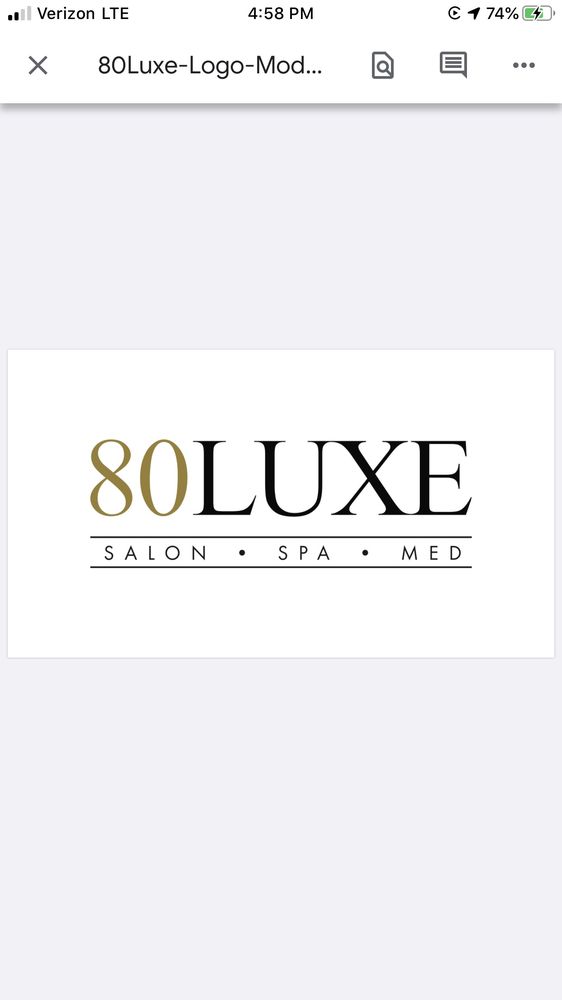 80LUXE Salon Spa Med Logo