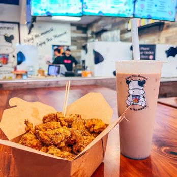 Tea Moment - A2. Popcorn Chicken Ube Taro Flavor - Bubble Tea Near Me - Fremont, California Tea Moment - A2. Popcorn Chicken Ube Taro Flavor - Bubble Tea Near Me - Fremont, California