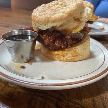 Denver Biscuit Co. - Broadway - Lola with a egg and tossed in Nashville sauce - Breakfast & Brunch Near Me - Denver, Colorado