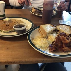 Bliss Village Store & Deli - Pancake, crispy bacon and thick toast!