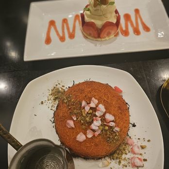 Zakia Modern Lebanese - Strawberry Cremosa and Kounafe - Wine Bars Near Me - Atlanta, Georgia Zakia Modern Lebanese - Strawberry Cremosa and Kounafe - Wine Bars Near Me - Atlanta, Georgia
