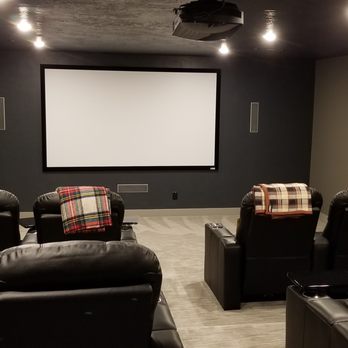Young Electric and Audio - 7.2 Home Projection Theater With 120" Screen - Electricians Near Me - Riverton, Utah Young Electric and Audio - 7.2 Home Projection Theater With 120" Screen - Electricians Near Me - Riverton, Utah
