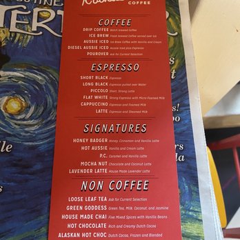 The Kookaburra - Menu 11/2022 - Coffee & Tea Near Me - St. Augustine, Florida