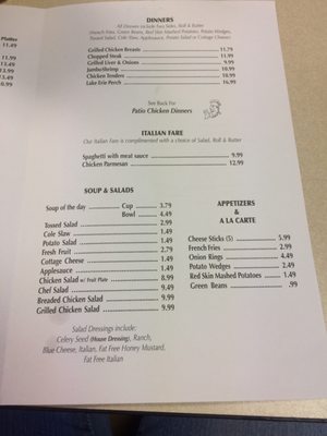 Menu photo 2 The Patio Restaurant Lakeside Marblehead, OH Menu photo 2 The Patio Restaurant Lakeside Marblehead, OH