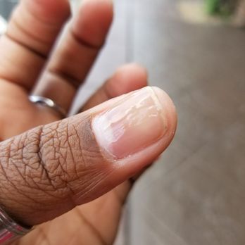 702 Nail Lounge - Didn't paint all the way to the bottom. Big gap! - Nail Salons Near Me - Henderson, Nevada 702 Nail Lounge - Didn't paint all the way to the bottom. Big gap! - Nail Salons Near Me - Henderson, Nevada