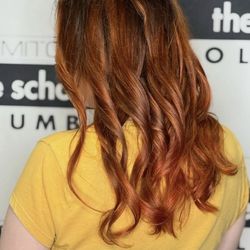 Paul Mitchell The School Columbus - Kayden did an amazing job as you can see he painted the copper in my hair