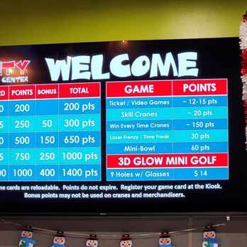 City Fun Center - Game pricing - Arcades Near Me - Poway, California