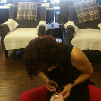 Nailpolish - Getting my toes did! *note the comfy chairs for pedicure! Love them! - Nail Salons Near Me - Long Beach, California