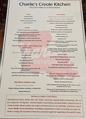 Menu photo 5 Charlie's Creole Kitchen Dallas, TX