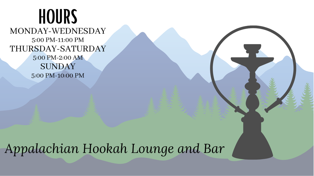 APPALACHIAN HOOKAH BAR AND LOUNGE 124 Tipton St, Johnson City