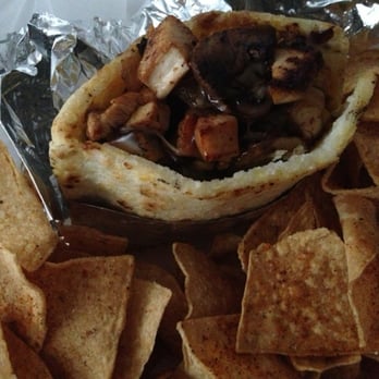 Barroco - Chicken arepa with chips. - Latin American Near Me - Lakewood, Ohio