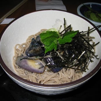 Soba-ya - Friday night special! Nasu (Eggplant) on cold soba! - Japanese Near Me - New York, New York Soba-ya - Friday night special! Nasu (Eggplant) on cold soba! - Japanese Near Me - New York, New York