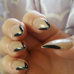 BB Nails - One day after getting gel nails... one day! And gel is supposed to last longer.
