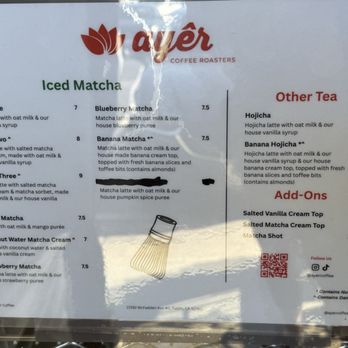 Ayer Coffee - Coffee & Tea Near Me - Tustin, California