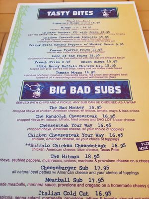 Menu photo 5 Bad Monkey West OC Ocean City, MD
