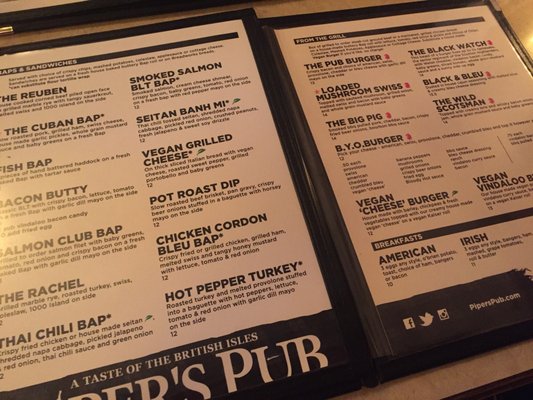 Menu photo 5 Piper's Pub Pittsburgh, PA