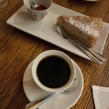 Mesobrestaurant.Com - Almond Cake and Berry Sauce - Ethiopian Near Me - Montclair, New Jersey