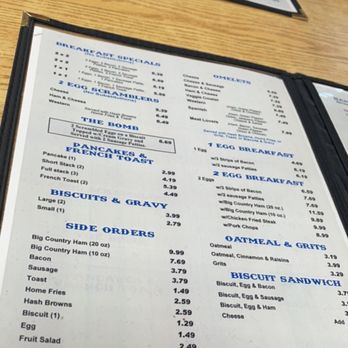 Fred's Cafe 29 - a menu on a table - Diners Near Me - Choctaw, Oklahoma Fred's Cafe 29 - a menu on a table - Diners Near Me - Choctaw, Oklahoma