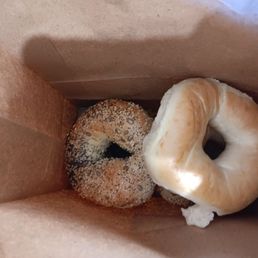 Huge bagels- but lacked chew (texture) Huge bagels- but lacked chew (texture)
