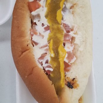 Aqui Con el Nene - Sonoran style Hot Dog. NOT A FAN OF TUBE STEAK - Mexican Near Me - Tucson, Arizona