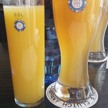 Double Clutch Brewing - Double duty: mimosa and Weiss beer - Breweries Near Me - Evanston, Illinois