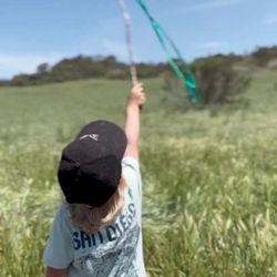 Kidwings Nature School - Our son learning about wind!