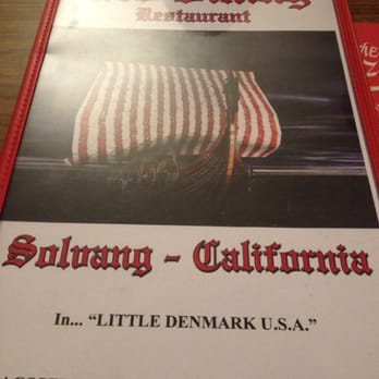 Red Viking Restaurant - Menu cover. - Breakfast & Brunch Near Me - Solvang, California