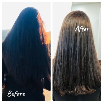 Salty Blonde Hair - Before and after Jennifer worked her magic . - Hair Extensions Near Me - Folsom, California