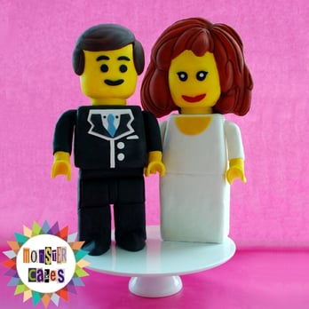 Monster Cakes - LEGO COUPLE CAKE - Bakeries Near Me