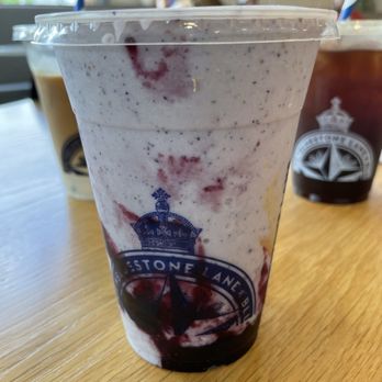 Bluestone Lane Rice Village Café - Protein PB & Blueberry Smoothie - Coffee & Tea Near Me - Houston, Texas