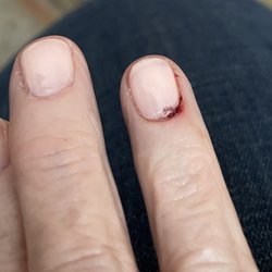 Rock Star Nails & Spa - Cuticles cut so roughly and fast caused a wound that bled for over an hour after I left.
