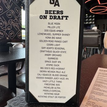 General Admission - Beer menu - Sports Bars Near Me - Las Vegas, Nevada General Admission - Beer menu - Sports Bars Near Me - Las Vegas, Nevada