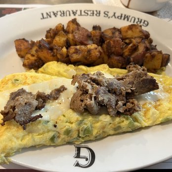 Grumpy's Restaurant - Philly Cheesesteak omelette - Breakfast & Brunch Near Me - Neptune Beach, Florida Grumpy's Restaurant - Philly Cheesesteak omelette - Breakfast & Brunch Near Me - Neptune Beach, Florida