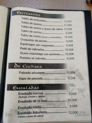 Menu photo 4 Casa Sanchez Tornín, O