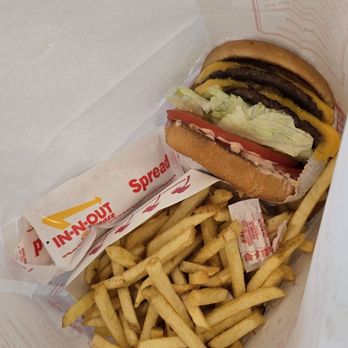In-N-Out Burger - Double - Double with Fries light well - Burgers Near Me - San Diego, California In-N-Out Burger - Double - Double with Fries light well - Burgers Near Me - San Diego, California