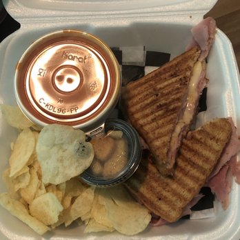 Olde Towne Espresso & Cafe - Wednesday Special: Ham & Cheese panini with chips and soup - Coffee & Tea Near Me - Aransas Pass, Texas