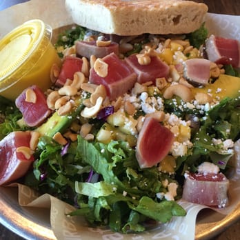 Urbane Cafe - Mango and jicama salad with seared Ahi tuna. Delicious and healthy. - Sandwiches Near Me - Simi Valley, California