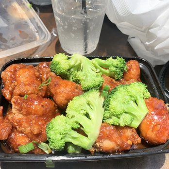 The Rice Box - General Tso Meat - Asian Fusion Near Me - Houston, Texas