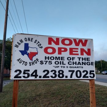 M And M One Stop Auto Shop - Oil Change Stations Near Me - Copperas Cove, Texas M And M One Stop Auto Shop - Oil Change Stations Near Me - Copperas Cove, Texas